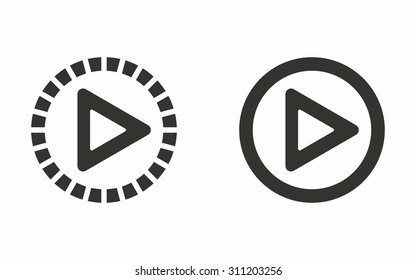 Start icon on white background. Vector illustration.