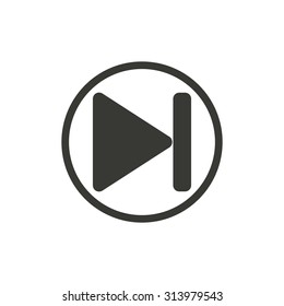 Start  icon  on white background. Vector illustration.