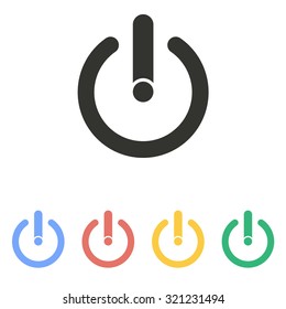 Start  icon  on white background. Vector illustration.