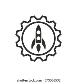 Start up  icon  on white background. Vector illustration.