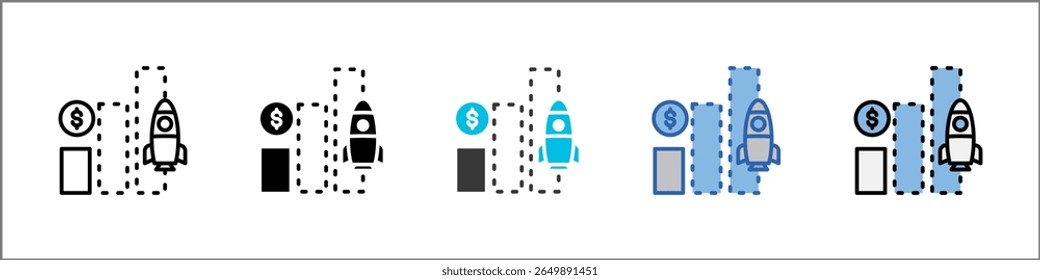 Start Up Icon Pack Multistyle Illustration