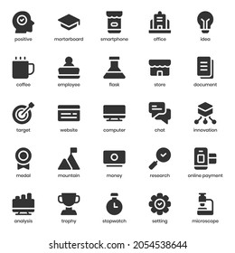 Start Up icon pack for your website design, logo, app, UI. Start Up icon glyph design. Vector graphics illustration and editable stroke.