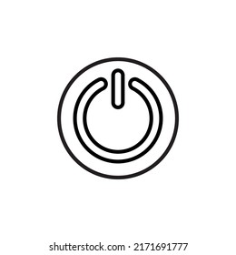 Start icon. Power icon. Power button icon