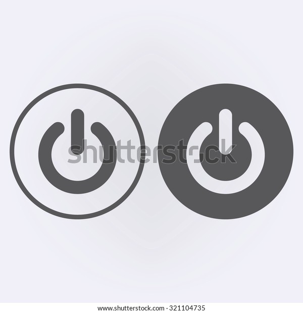 Start Icon Power Button Circle Set Stock Vector (Royalty Free ...