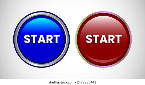 Start icon power button design illustration 