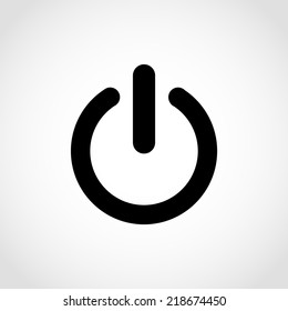 Start icon , power button Isolated on White Background