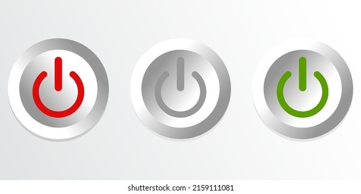 Start icon , power button symbol