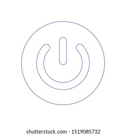 Start icon , power button ,vector illustration. Concept of line icon