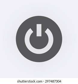 Start icon , power button ,vector illustration