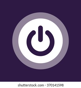 Start icon or power button . Vector illustration