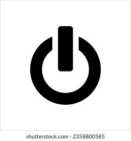 Icono de inicio. Icono de energía. botón, vector aislado en fondo blanco
