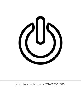 Icono de inicio. Icono de energía. botón, vector aislado en fondo blanco