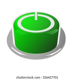 start icon , power on button ,vector illustration