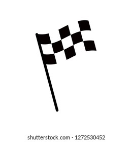 Start icon. Race flag icon. Competition sport flag line vector icon. Racing flag. Start finish flag