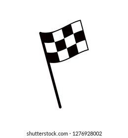 Start icon. Race flag icon. Competition sport flag line vector icon. 