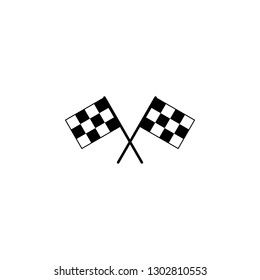 Start icon. Race flag icon. Competition sport flag line vector icon. Racing flag. Start finish flag