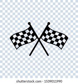 Start icon. Race flag icon. Competition sport flag line vector icon. Racing flag. Start finish. vector illustration