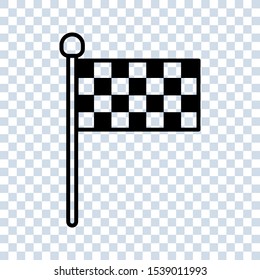 Start icon. Race flag icon. Competition sport flag line vector icon. Racing flag. Start finish. vector illustration