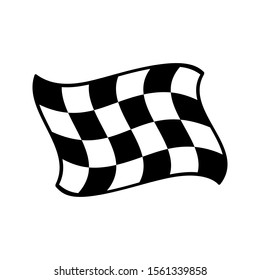 Start icon. Race flag icon. Competition sport flag line vector icon. Racing flag. Start finish. vector illustration