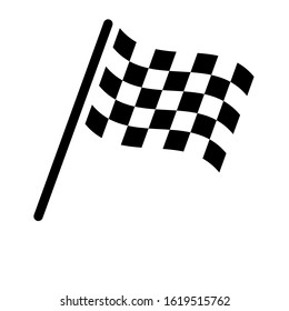 Start icon. Race flag icon. Competition sport flag line vector icon. Racing flag. Start finish. vector illustration
