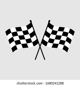 Start icon. Race flag icon. Competition sport flag line vector icon. Racing flag. Start finish. vector illustration