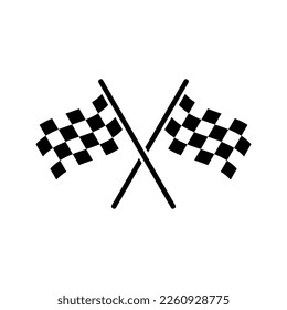 Start icon. Race flag icon. Competition sport flag line vector icon. Racing flag. Start finish. vector illustration