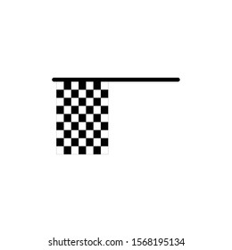 Start icon. Race flag symbol. Finish sign
