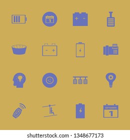 start icon set with first september calendar, bulb head and football stadium vector illustration