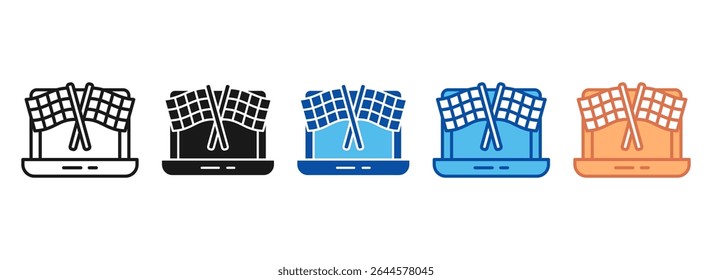 Start Icon Set Multiple Style Collection