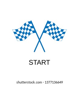 Start icon. Start symbol design. Stock - Vector illustration can be used for web