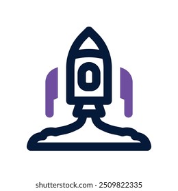 ícone de inicialização. vetor ícone de tom duplo para o seu site, celular, apresentação e design de logotipo.