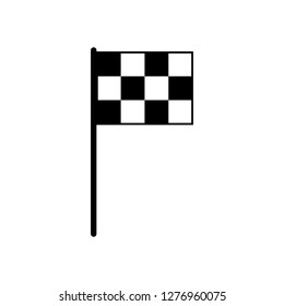 Start icon vector. Race flag icon. Competition sport flag line vector icon. Racing flag. Start finish flag