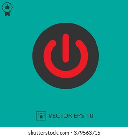 Start icon/power icon. Isolated vector illustration EPS 10.