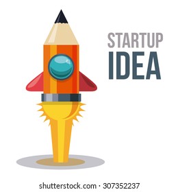 Start up idea design, vector illustration eps 10.