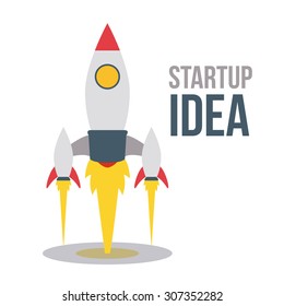 Start up idea design, vector illustration eps 10.