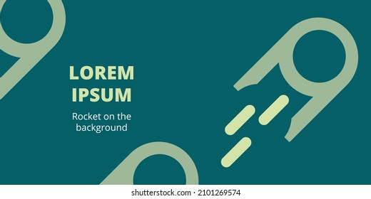 Start up idea Landing page screen, development technology, rocket banner. Vector illustration