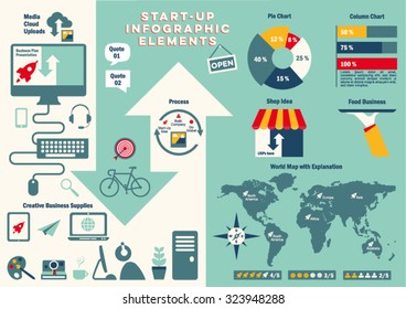 Start up Info graphic Vector Elements