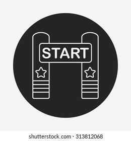 start line line icon