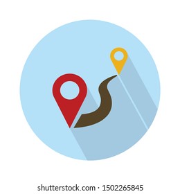 start location end location icon - From Map, Navigation, and Location Icons set