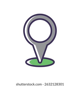 Icono de Vector de marcador de inicio Ilustración de stock