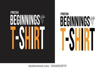 Start the New Year with positivity and style in our "Fresh Beginnings T-Shirt"! Designed to symbolize new opportunities and endless possibilities, this t-shirt features a modern and uplifting design 