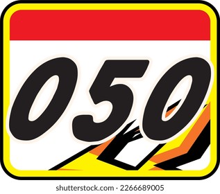 número de inicio en arte vectorial