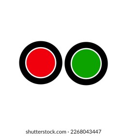 The Start and off button vector icon.