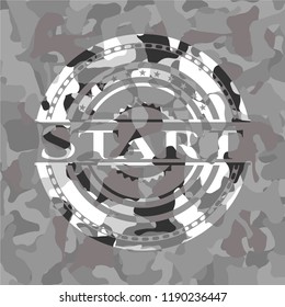 Start on grey camo texture