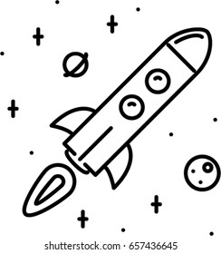 start up outline icon