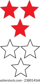 start and outline of a star
