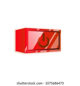 Start power button, ui icon design, on off application symbol