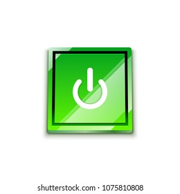 Start power button, ui icon design, on off application symbol