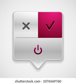 Start power button, ui icon design, on off application symbol