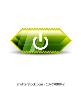 Start power button, ui icon design, on off application symbol
